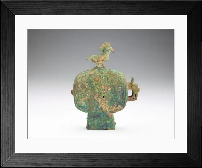 Framed Print : Ritual vessel (huo) with bird stopper, Eastern Zhou dynasty, 8th century BCE Framed Print : Ritual vessel (huo) with bird stopper, Eastern Zhou dynasty, 8th century BCE