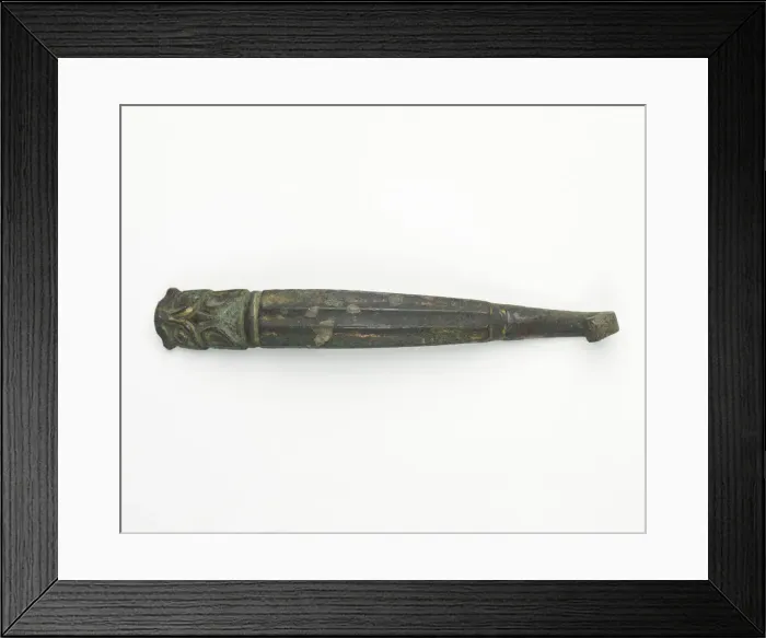 Framed Print : Garment hook (daigou), Eastern Zhou to Han dynasty, 770 BCE-220 CE. Creator: Unknown Framed Print : Garment hook (daigou), Eastern Zhou to Han dynasty, 770 BCE-220 CE. Creator: Unknown