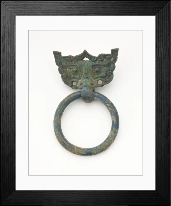 Framed Print : Mask and ring, Eastern Zhou to Han dynasty, 770 BCE-220 CE. Creator: Unknown Framed Print : Mask and ring, Eastern Zhou to Han dynasty, 770 BCE-220 CE. Creator: Unknown