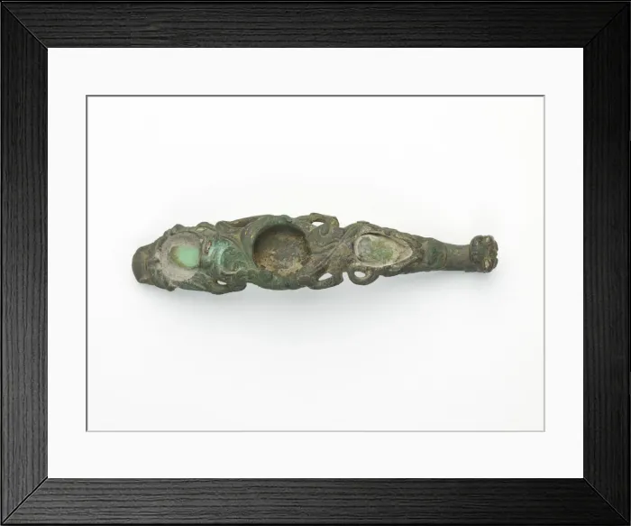 Framed Print : Garment hook (daigou), Han dynasty, 206 BCE-220 CE. Creator: Unknown Framed Print : Garment hook (daigou), Han dynasty, 206 BCE-220 CE. Creator: Unknown
