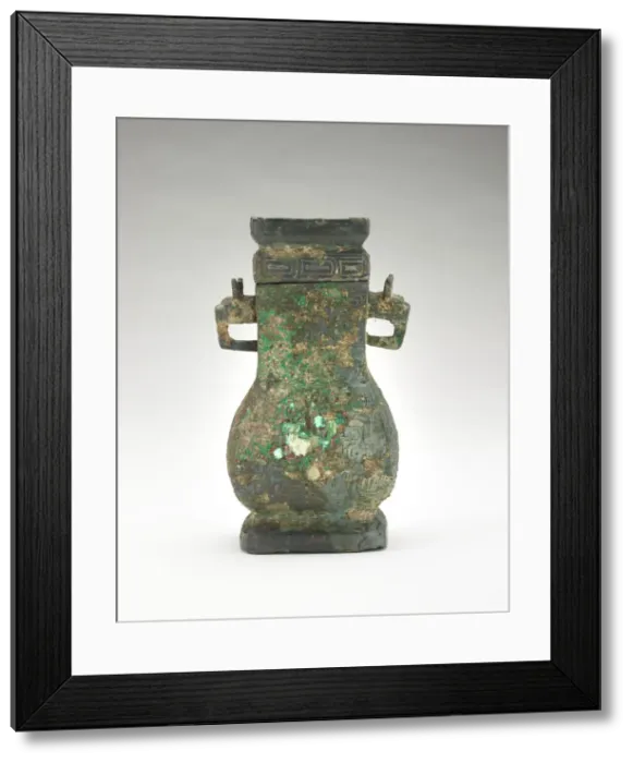 Framed Print : Ritual wine vessel (hu), Eastern Zhou dynasty, 8th century BCE. Creator: Unknown Framed Print : Ritual wine vessel (hu), Eastern Zhou dynasty, 8th century BCE. Creator: Unknown