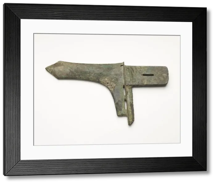 Framed Print : Dagger-axe (ge), Eastern Zhou to Western Han dynasty, 770 BCE-9 CE. Creator: Unknown Framed Print : Dagger-axe (ge), Eastern Zhou to Western Han dynasty, 770 BCE-9 CE. Creator: Unknown