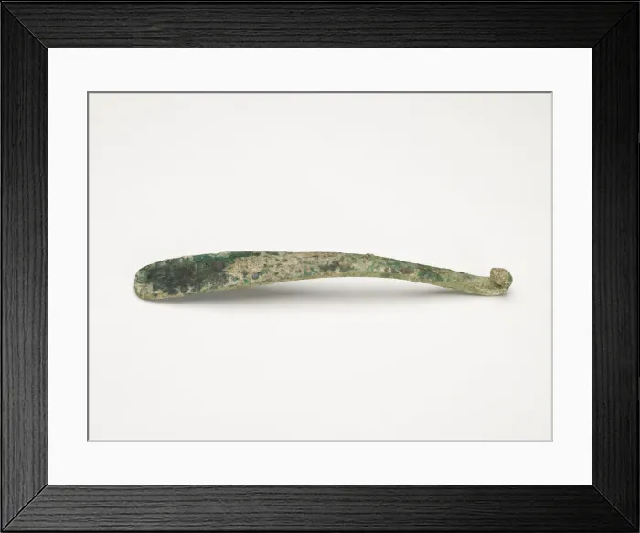 Framed Print : Garment hook (daigou), Eastern Zhou dynasty, mid-4th century BCE. Creator: Unknown Framed Print : Garment hook (daigou), Eastern Zhou dynasty, mid-4th century BCE. Creator: Unknown