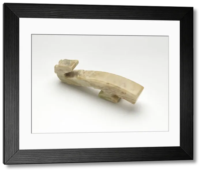 Framed Print : Garment hook (daigou), Eastern Zhou dynasty, 4th-3rd century BCE. Creator: Unknown Framed Print : Garment hook (daigou), Eastern Zhou dynasty, 4th-3rd century BCE. Creator: Unknown