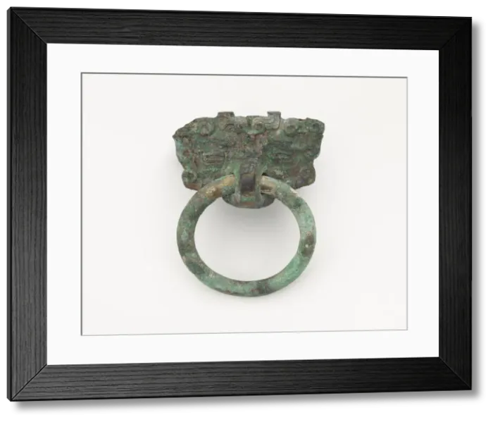Framed Print : Mask and ring, Eastern Zhou to Han dynasty, 770 BCE-220 CE. Creator: Unknown Framed Print : Mask and ring, Eastern Zhou to Han dynasty, 770 BCE-220 CE. Creator: Unknown