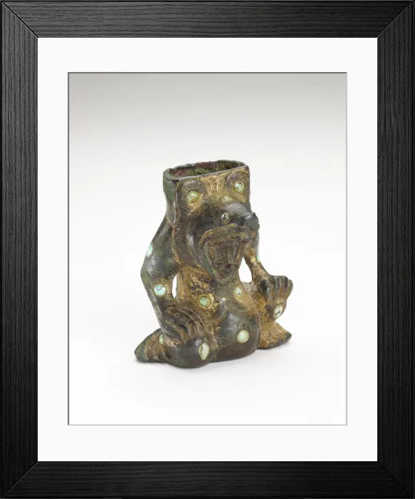 Framed Print : Support in the form of a bear, Han dynasty, 206 BCE-220 CE. Creator: Unknown Framed Print : Support in the form of a bear, Han dynasty, 206 BCE-220 CE. Creator: Unknown
