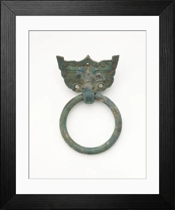 Framed Print : Mask and ring, Eastern Zhou to Han dynasty, 770 BCE-220 CE. Creator: Unknown Framed Print : Mask and ring, Eastern Zhou to Han dynasty, 770 BCE-220 CE. Creator: Unknown