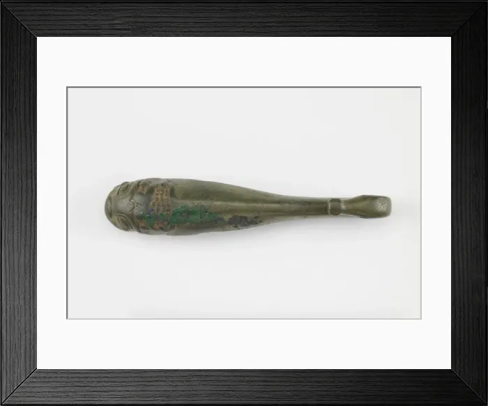 Framed Print : Garment hook (daigou), Han dynasty, 206 BCE-220 CE. Creator: Unknown Framed Print : Garment hook (daigou), Han dynasty, 206 BCE-220 CE. Creator: Unknown