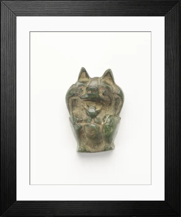Framed Print : Support in the form of a bear, Han dynasty, 206 BCE-220 CE. Creator: Unknown Framed Print : Support in the form of a bear, Han dynasty, 206 BCE-220 CE. Creator: Unknown