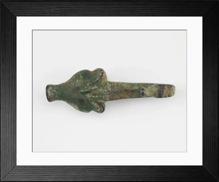 Framed Print : Garment hook (daigou), Han dynasty, 206 BCE-220 CE. Creator: Unknown Framed Print : Garment hook (daigou), Han dynasty, 206 BCE-220 CE. Creator: Unknown