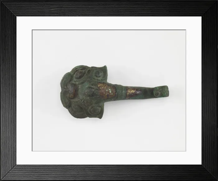 Framed Print : Garment hook (daigou), Han dynasty, 206 BCE-220 CE. Creator: Unknown Framed Print : Garment hook (daigou), Han dynasty, 206 BCE-220 CE. Creator: Unknown
