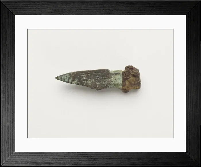 Framed Print : Fragment, possibly arrowhead, Eastern Zhou to Western Han dynasty, 770 BCE-9 CE Framed Print : Fragment, possibly arrowhead, Eastern Zhou to Western Han dynasty, 770 BCE-9 CE