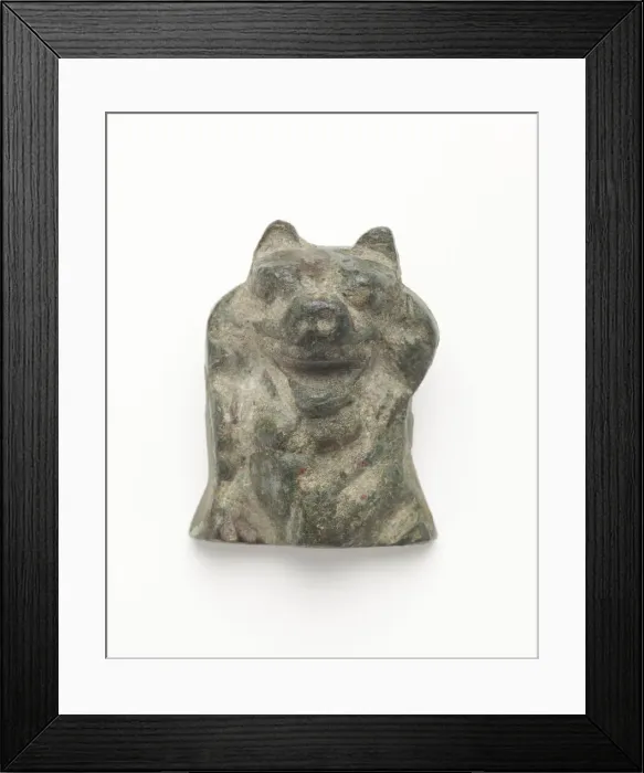 Framed Print : Ornament in the form of a bear, Han dynasty, 206 BCE-220 CE. Creator: Unknown Framed Print : Ornament in the form of a bear, Han dynasty, 206 BCE-220 CE. Creator: Unknown