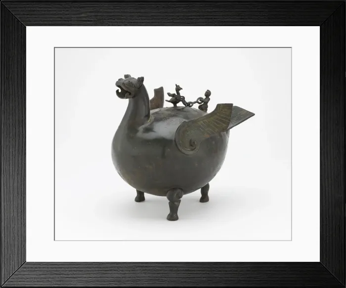 Framed Print : Ritual vessel (huo) in the form of a bird, Eastern Zhou or Western Han dynasty Framed Print : Ritual vessel (huo) in the form of a bird, Eastern Zhou or Western Han dynasty