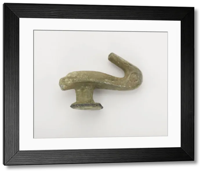 Framed Print : Garment hook (daigou), Eastern Zhou to Western Han dynasty, 3rd century BCE Framed Print : Garment hook (daigou), Eastern Zhou to Western Han dynasty, 3rd century BCE