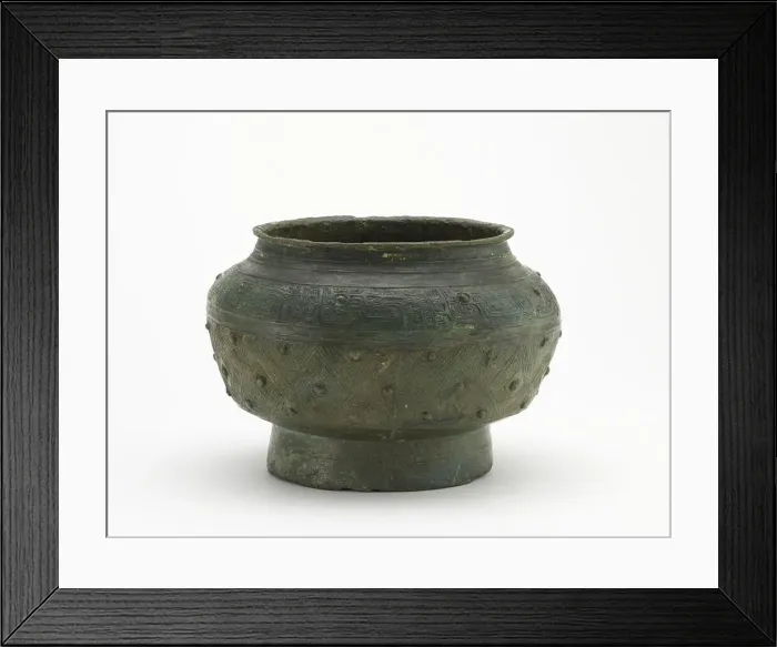 Framed Print : Ritual wine container (pou), Late Shang dynasty, ca. 1200-1100 BCE. Creator: Unknown Framed Print : Ritual wine container (pou), Late Shang dynasty, ca. 1200-1100 BCE. Creator: Unknown