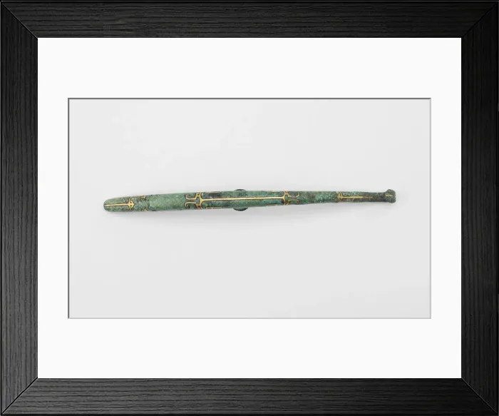 Framed Print : Garment hook (daigou) with geometric... Late Eastern Zhou dynasty, ca Framed Print : Garment hook (daigou) with geometric... Late Eastern Zhou dynasty, ca