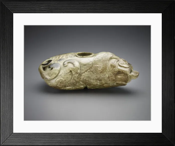 Framed Print : Water holder: tiger, Ming dynasty, 1368-1644. Creator: Unknown Framed Print : Water holder: tiger, Ming dynasty, 1368-1644. Creator: Unknown