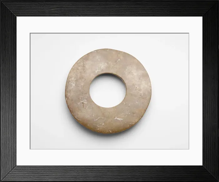 Framed Print : Disk (bi ?), Late Neolithic period, ca. 3000-ca. 1700 BCE. Creator: Unknown Framed Print : Disk (bi ?), Late Neolithic period, ca. 3000-ca. 1700 BCE. Creator: Unknown
