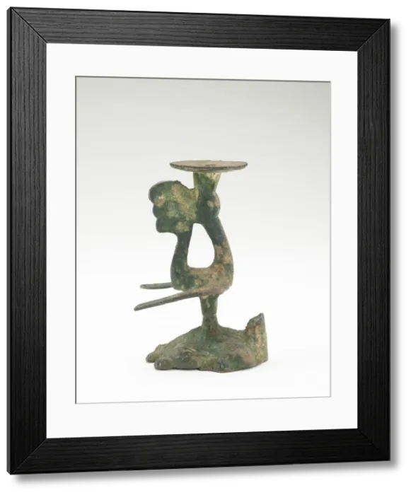 Framed Print : Lamp in the form of a bird standing on a tortoise, Han dynasty, 206 BCE-220 CE Framed Print : Lamp in the form of a bird standing on a tortoise, Han dynasty, 206 BCE-220 CE