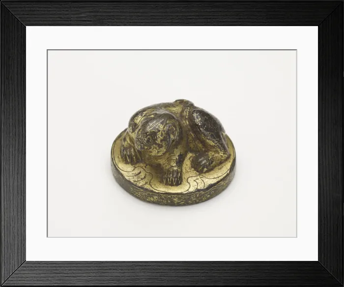 Framed Print : Possibly weight with a crouching tiger, Han dynasty, 206 BCE-220 CE. Creator: Unknown Framed Print : Possibly weight with a crouching tiger, Han dynasty, 206 BCE-220 CE. Creator: Unknown