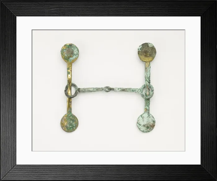Framed Print : Harness fitting (fragment), Han dynasty, 206 BCE-220 CE. Creator: Unknown Framed Print : Harness fitting (fragment), Han dynasty, 206 BCE-220 CE. Creator: Unknown