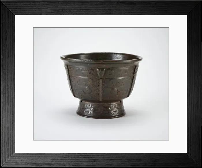Framed Print : Ritual grain server (gui), Late Shang dynasty, ca. 1200-1050 BCE. Creator: Unknown Framed Print : Ritual grain server (gui), Late Shang dynasty, ca. 1200-1050 BCE. Creator: Unknown