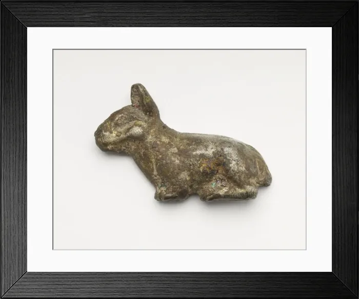 Framed Print : Tally in the form of a rabbit (fragment), Han dynasty, 206 BCE-220 CE. Creator: Unknown Framed Print : Tally in the form of a rabbit (fragment), Han dynasty, 206 BCE-220 CE. Creator: Unknown
