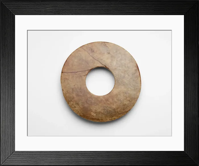 Framed Print : Disk (bi ?), Late Neolithic period, ca. 3000-ca. 1700 BCE. Creator: Unknown