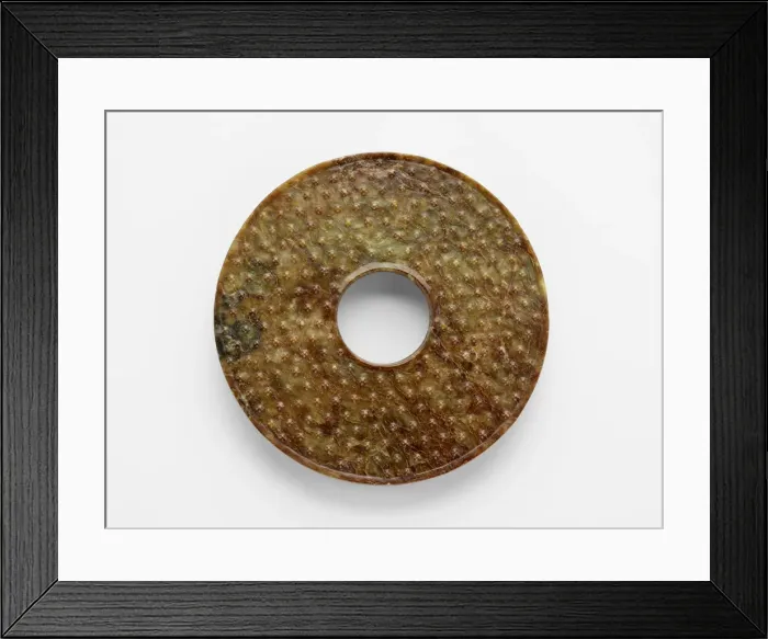 Framed Print : Disk (bi ?) with knobs, Late Neolithic period, 3300-2250 BCE. Creator: Unknown Framed Print : Disk (bi ?) with knobs, Late Neolithic period, 3300-2250 BCE. Creator: Unknown