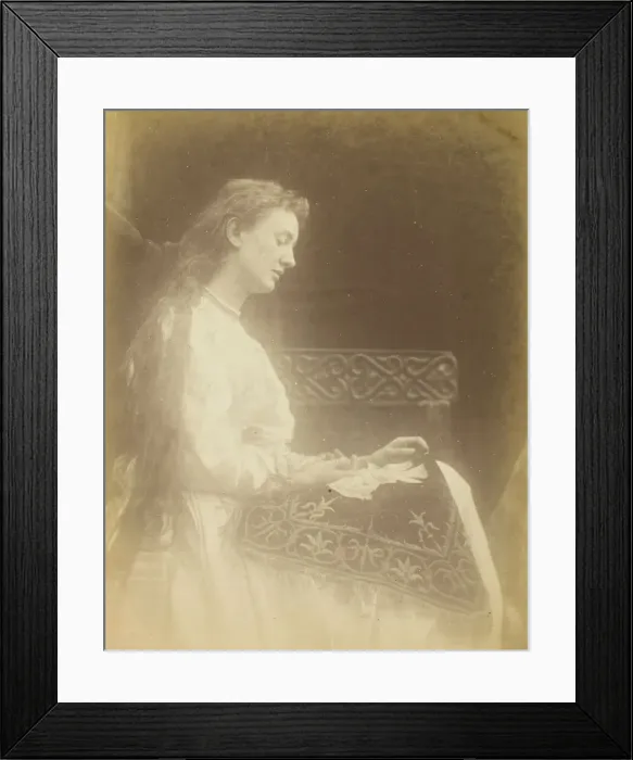 Framed Print : Elaine, c. 1874. Creator: Julia Margaret Cameron Framed Print : Elaine, c. 1874. Creator: Julia Margaret Cameron