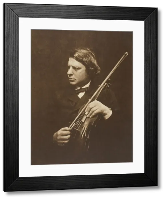 Framed Print : Herr Joseph Joachim, 1868, printed 1875. Creator: Julia Margaret Cameron Framed Print : Herr Joseph Joachim, 1868, printed 1875. Creator: Julia Margaret Cameron