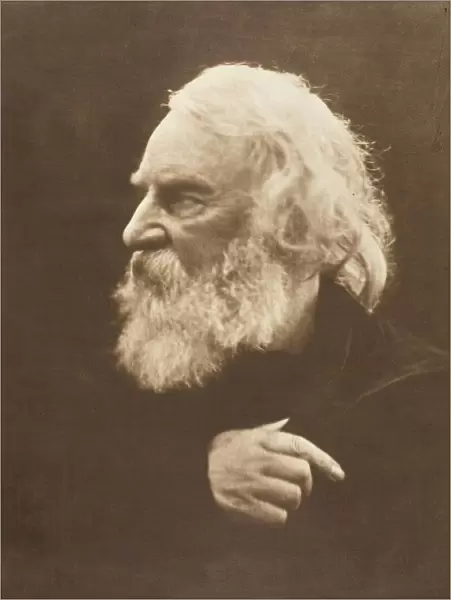Henry Wadsworth Longfellow, 1868, printed 1875. Creator: Julia Margaret Cameron