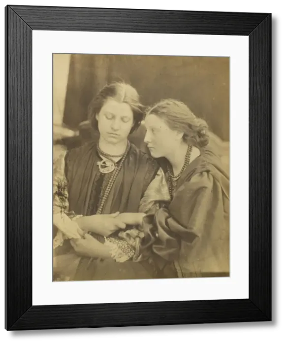 Framed Print : Yes or No, 1865. Creator: Julia Margaret Cameron Framed Print : Yes or No, 1865. Creator: Julia Margaret Cameron