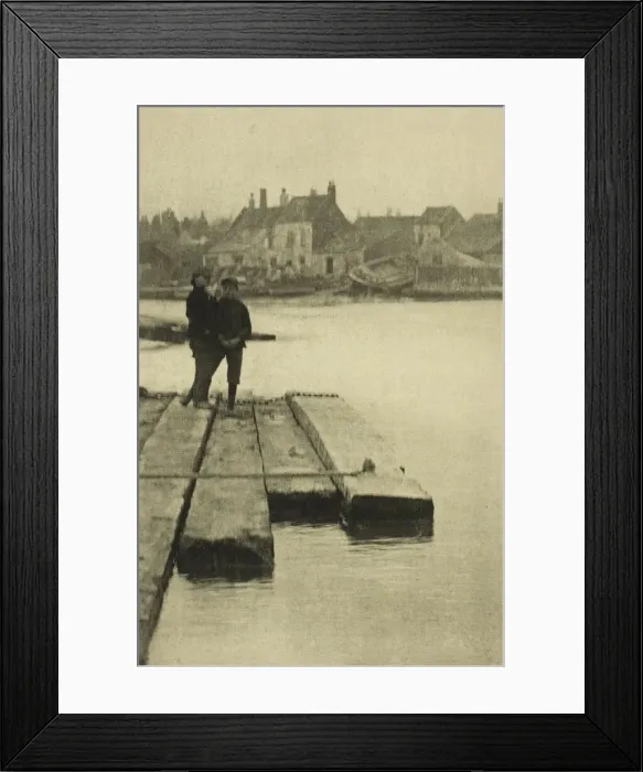 Framed Print : On the Baulks, 1887. Creator: Peter Henry Emerson Framed Print : On the Baulks, 1887. Creator: Peter Henry Emerson