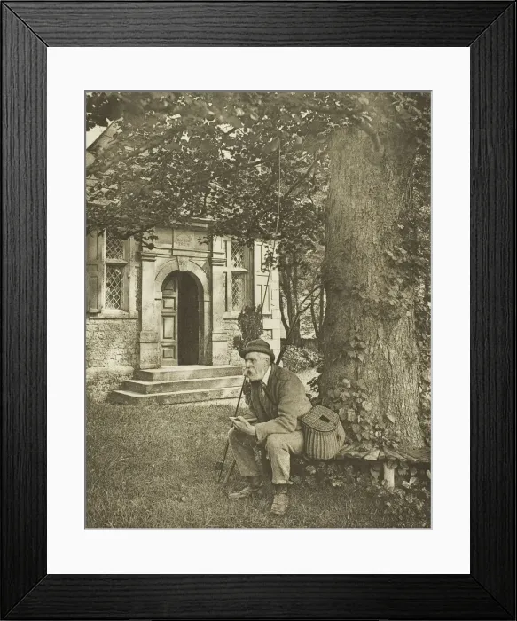 Framed Print : Walton and Cottons Fishing House (The Doorway), 1880s. Creator: Peter Henry Emerson Framed Print : Walton and Cottons Fishing House (The Doorway), 1880s. Creator: Peter Henry Emerson