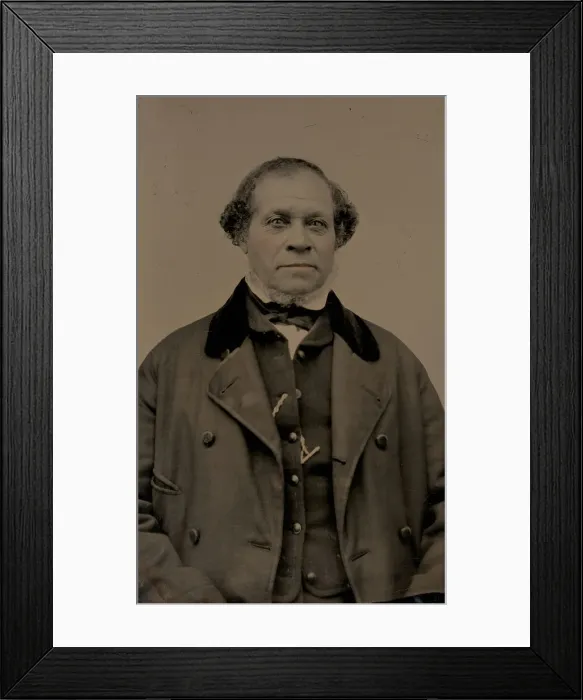 Framed Print : Untitled (Portrait of a Man), 1875. Creator: Unknown Framed Print : Untitled (Portrait of a Man), 1875. Creator: Unknown