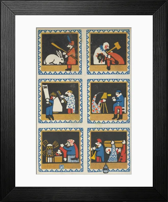 Framed Print : Kasperltheater, 1910. Creator: Hans Kalmsteiner