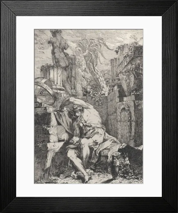 Framed Print : The Righteous Man, ca. 1775. Creator: Giovanni David Framed Print : The Righteous Man, ca. 1775. Creator: Giovanni David