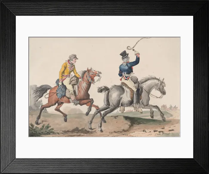 Framed Print : Route de Poste, 1817. Creator: Philibert Louis Debucourt Framed Print : Route de Poste, 1817. Creator: Philibert Louis Debucourt