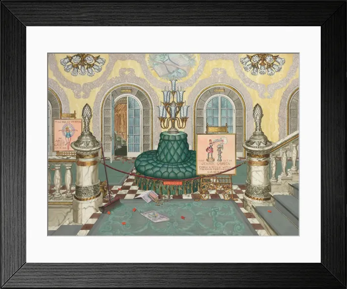 Framed Print : Theatre Lobby, 1935 / 1942. Creator: Perkins Harnly Framed Print : Theatre Lobby, 1935 / 1942. Creator: Perkins Harnly