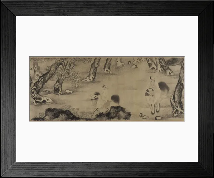 Framed Print : Luohans Moving Through Forests and Sea, Ming dynasty, 16th-17th century. Creator: Unknown Framed Print : Luohans Moving Through Forests and Sea, Ming dynasty, 16th-17th century. Creator: Unknown