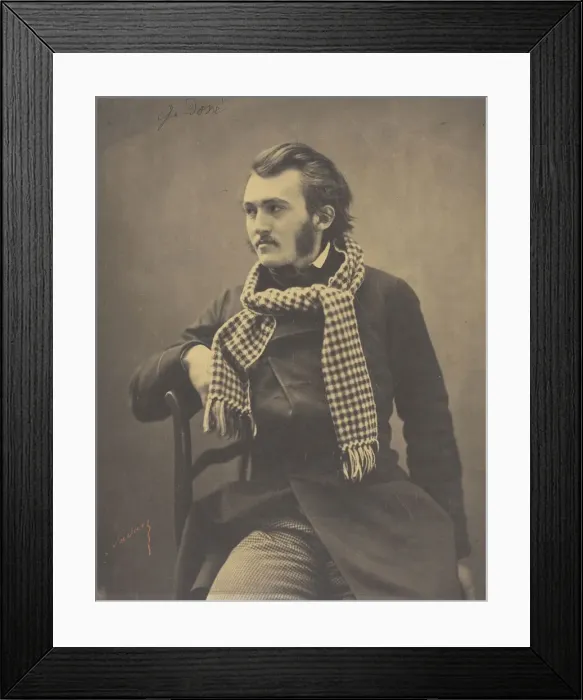 Framed Print : Gustave Dore, 1856 / 58. Creator: Nadar Framed Print : Gustave Dore, 1856 / 58. Creator: Nadar