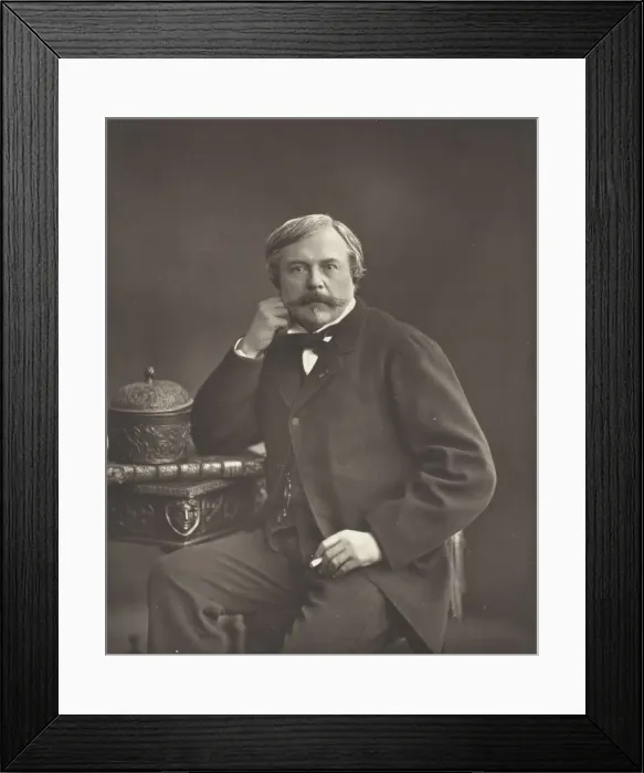 Framed Print : Edmond de Goncourt (French writer and critic, 1822-1896), c. 1853 / 76. Creator: Nadar Framed Print : Edmond de Goncourt (French writer and critic, 1822-1896), c. 1853 / 76. Creator: Nadar