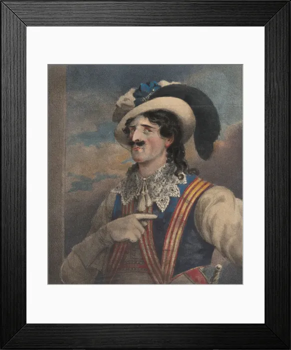 Framed Print : Mr. Young as Iago, ca. 1824. Creator: John William Gear Framed Print : Mr. Young as Iago, ca. 1824. Creator: John William Gear