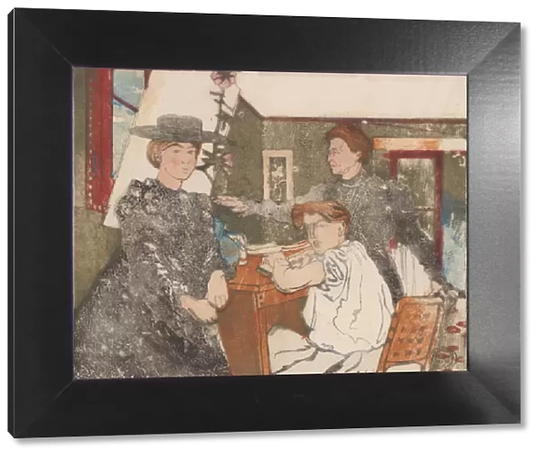 La Famille du graveur, 1898. Creator: Maurice Delcourt