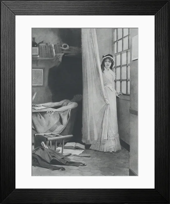 Framed Print : Charlotte Corday, 1890. Creator: Goupil and Co Framed Print : Charlotte Corday, 1890. Creator: Goupil and Co