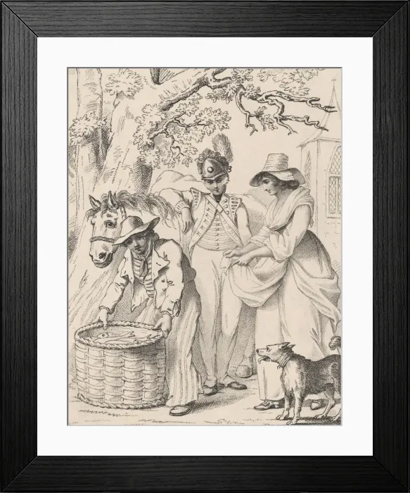 Framed Print : Love at First Sight, January 10th, 1796. Creator: George Shepheard Framed Print : Love at First Sight, January 10th, 1796. Creator: George Shepheard