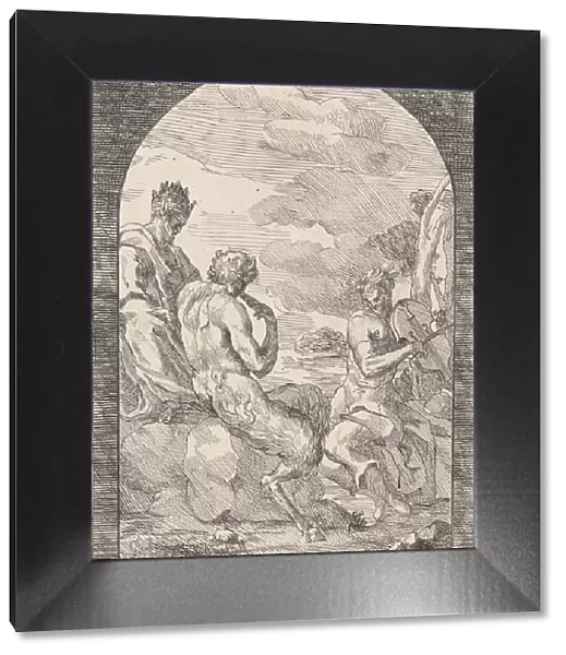 Contest between Apollo and Marsyas, ca. 1754. Creator: Girolamo da Carpi
