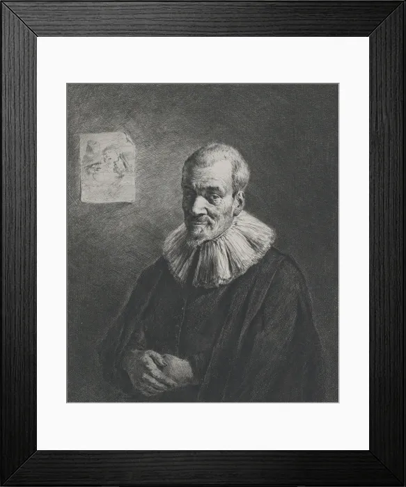 Framed Print : Portrait, after David Teniers the Younger, 1803. Creator: Jean-Jacques de Boissieu Framed Print : Portrait, after David Teniers the Younger, 1803. Creator: Jean-Jacques de Boissieu